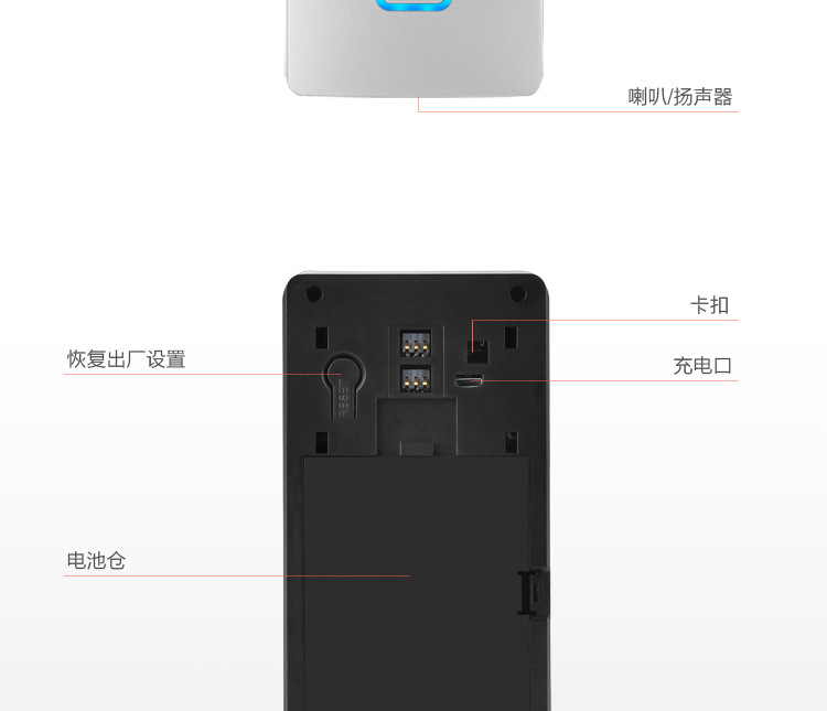 涂鸦低功耗wifi电池可视门铃对讲DB603 tuya可视门铃 第19张