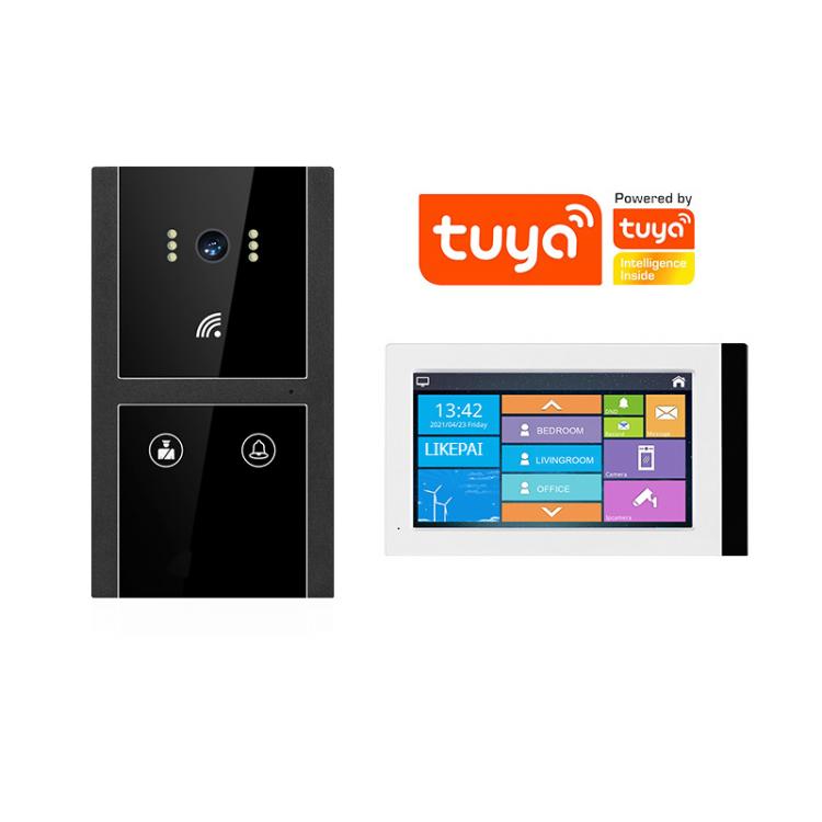 涂鸦TUYA别墅楼宇可视对讲经典嵌入式金属材质联动开锁呼叫机H5+P7N 品牌动态 第1张
