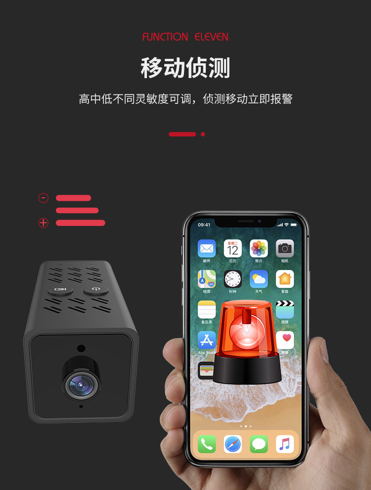 tuya无线WIFI高清迷你电池摄像机3000mah大容量mini高清监控摄像头涂鸦4G电池监控 品牌动态 第6张