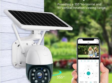 涂鸦tuya系列AI侦测语音告警全双工双向对讲500万高清5倍变焦户外太阳能供电360度云台监控摄像头