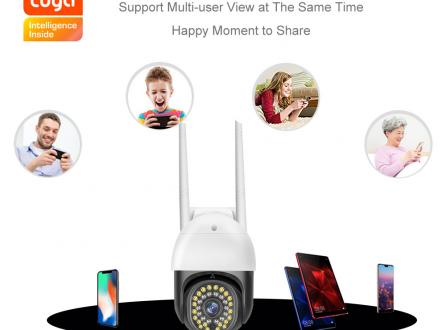 tuya太阳能监控WIFI欧洲美国东南亚4G无线通信出口跨境摄像头厂家直销可定制涂鸦户外防水球形摄像机